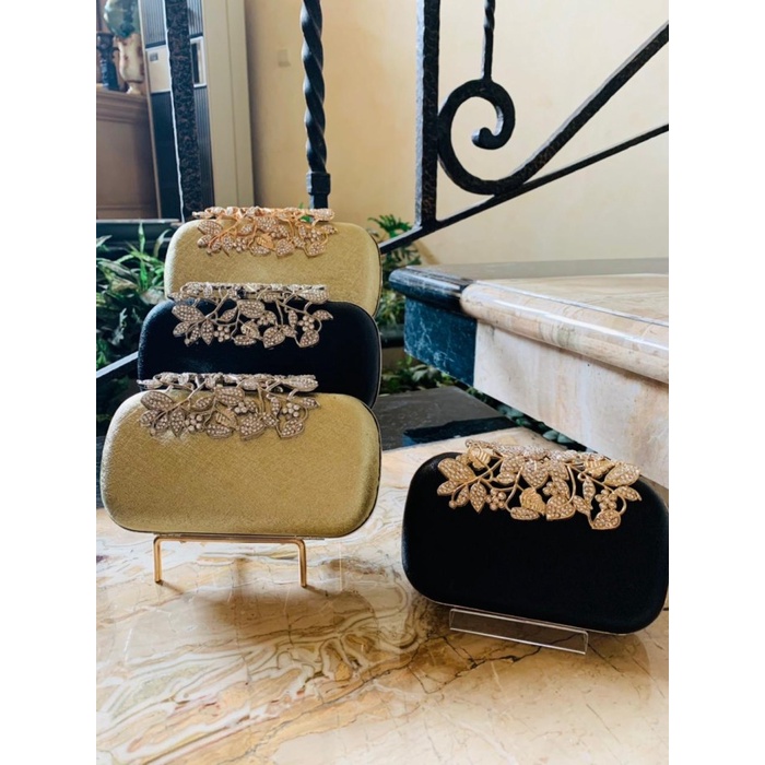 Tas Pesta / Clutch Pesta / Mewah Cantik Elegan 2021 - Hitam