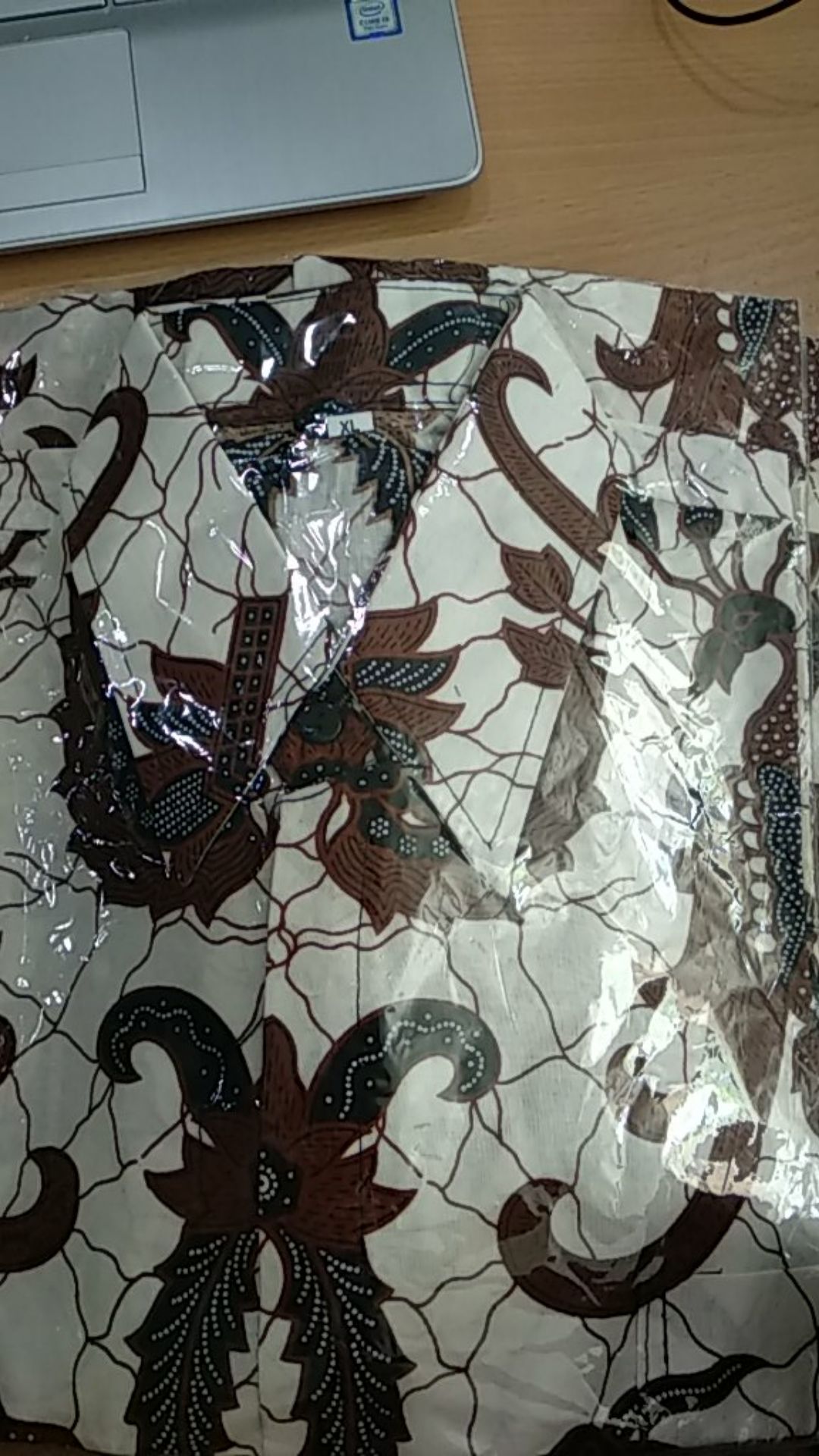 Bswart Batik Hrb026 Kenongo Hem Batik Daun Ulir Kemeja Batik Pria