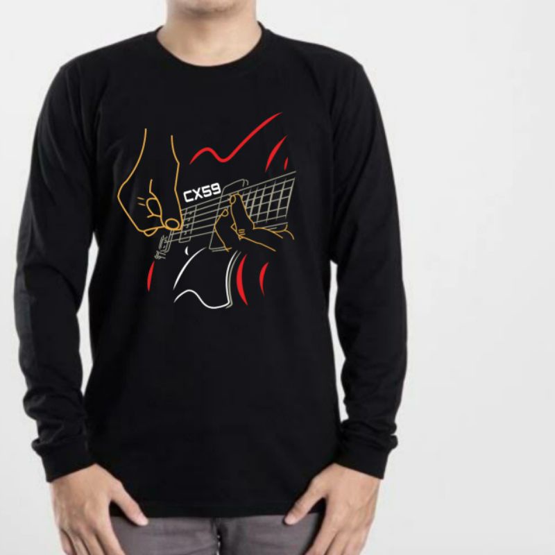 kaos gitaris kaos rocker kaos gitar kaos distro gitar by CX59 T-SHIRTS