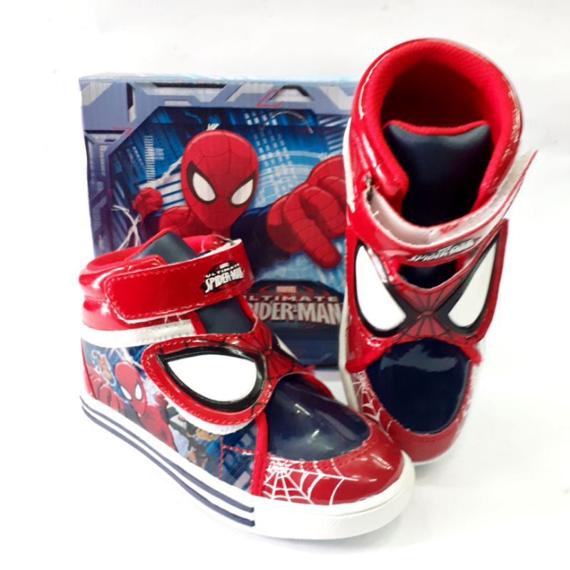 Sepatu Karakter Anak - Sepatu Ando Gambar Spider Strike