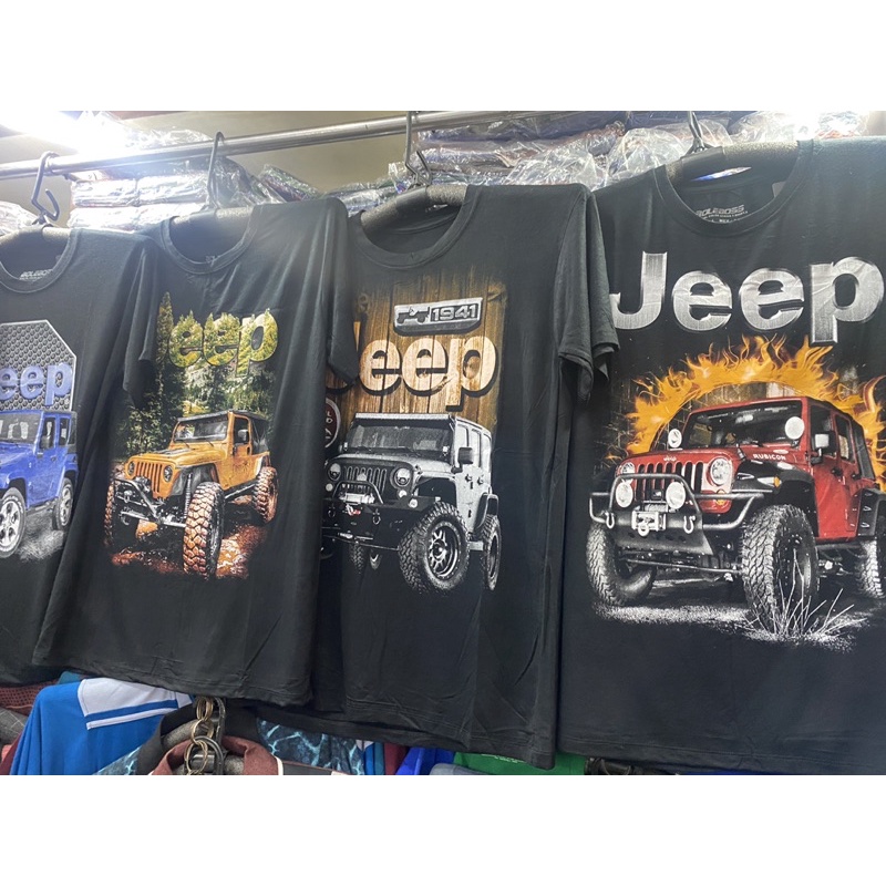 kaos tshirt mobil JEEP hitam distro