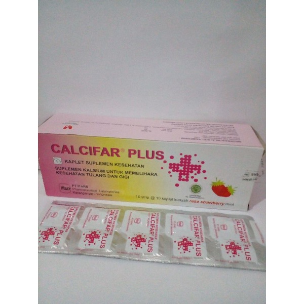 Calcifar plus/calcifar 10tab suplemen kalsium