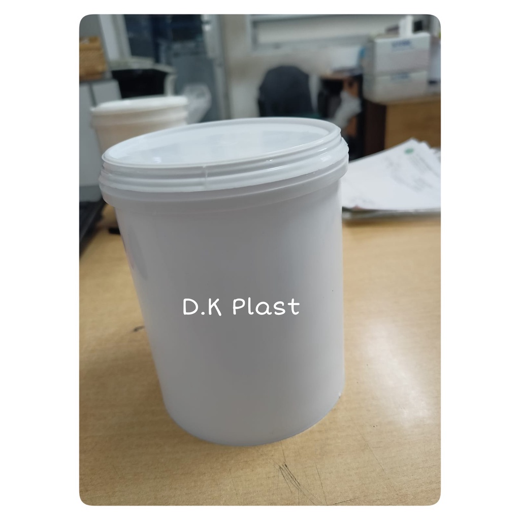 Pail 1 kg /Ember Lurus 1 kg/ Ember Plastik Cat Baru / Ember makanan FOOD GRADE