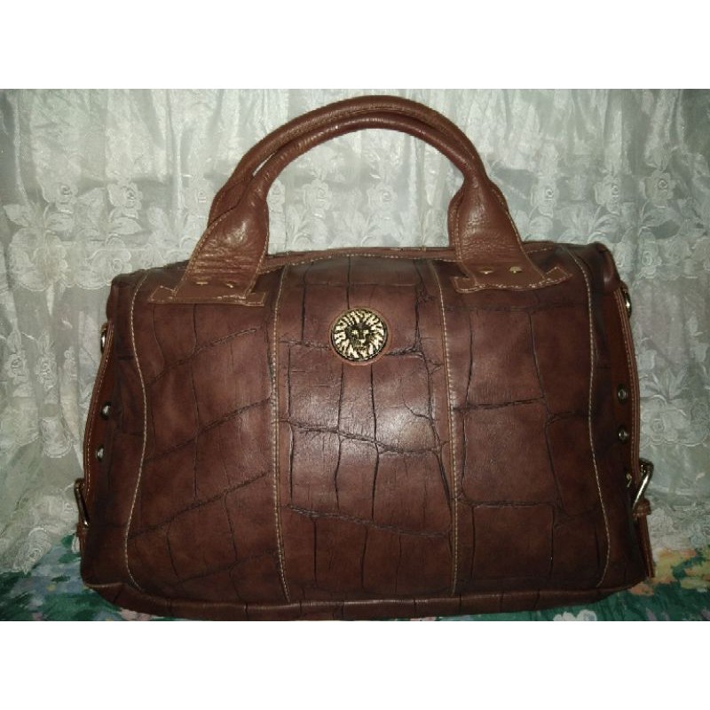 Tas ANNE KLEIN New York Kepala Singa Motif Croco