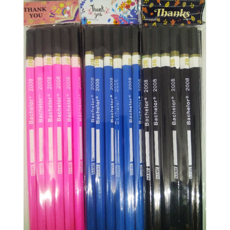 

6pcs Pensil Bachelor 2B Murah Pensil 2B