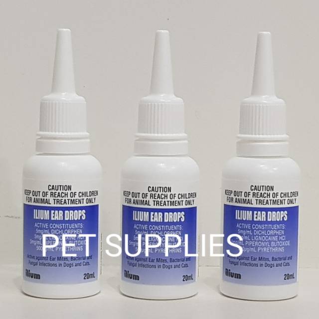 Obat Kutu Telinga Anjing Kucing Illium Ear Drop Shopee Indonesia