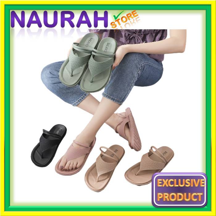 Sandal Wanita Balance 1607 K12 Original Sendal Jepit Tali Lebar Jelly Impor Very Nice Lentur Ringan