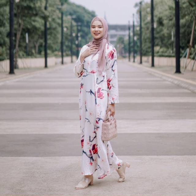 * NEW Flower Dress - Anggrek, Soka by Vanilla Hijab (Vanilla sale)