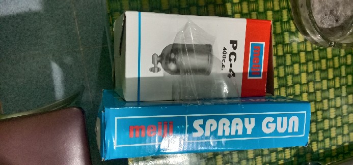 Meiji Spray Gun Spet Cat Tabung Atas F75 400cc
