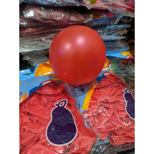 Balon metalik merah |Balon metalik murah |Balon grosir |Balon isi 100pcs