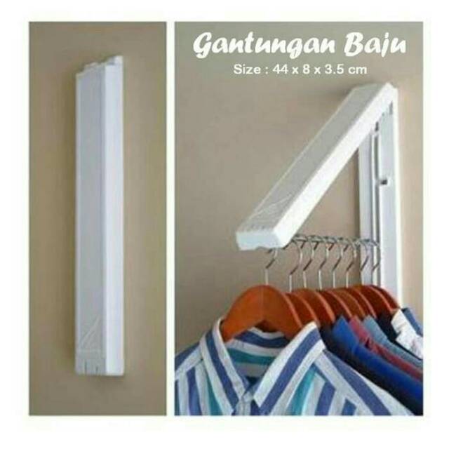 Gantungan Baju Indoor bisa dilipat - Hanger Cloth Hanging Gantung Pakaian