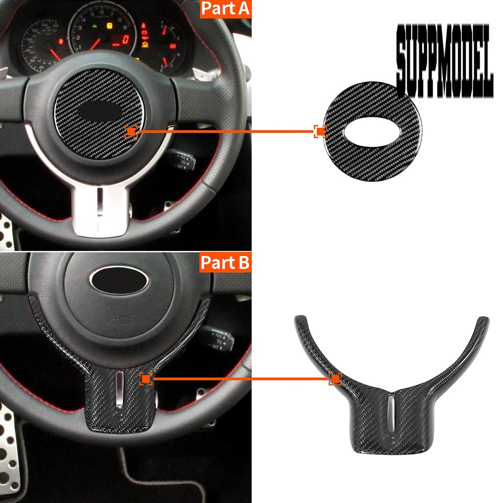 Stiker Cover Stir Mobil Tekstur Carbon Fiber 3D Anti Air / Gores Untuk Toyota GT86