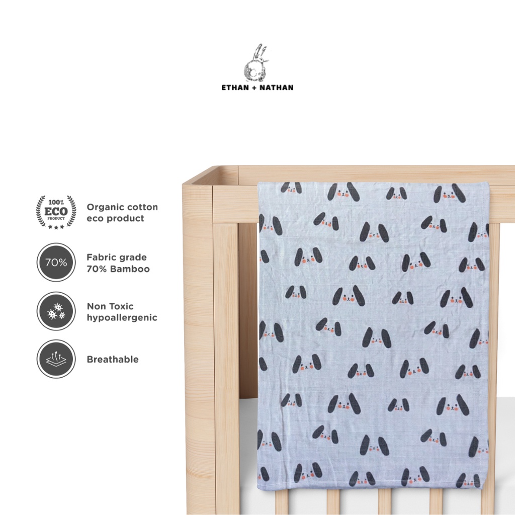 Ethan + Nathan Swaddle Blanket / Bedong Bayi Pattern - Puppy