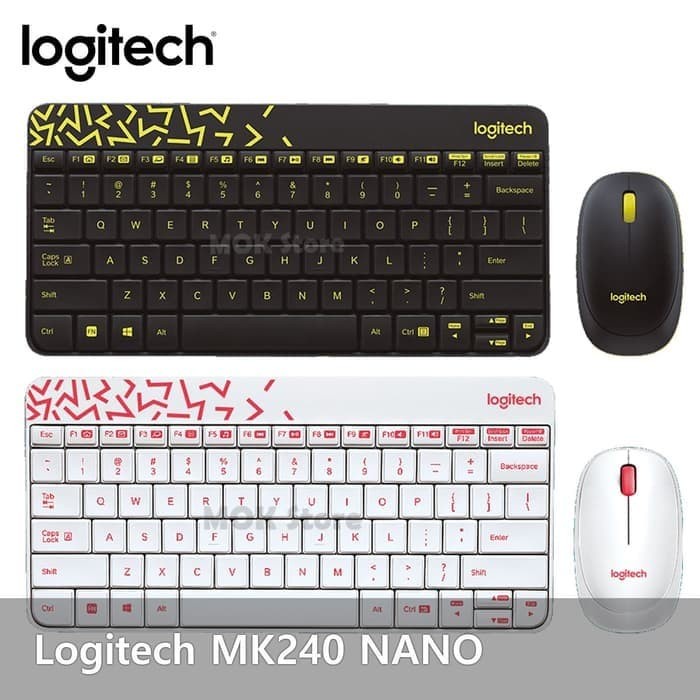 KEYBOARD + MOUSE WIRELESS MINI LOGITECH MK240