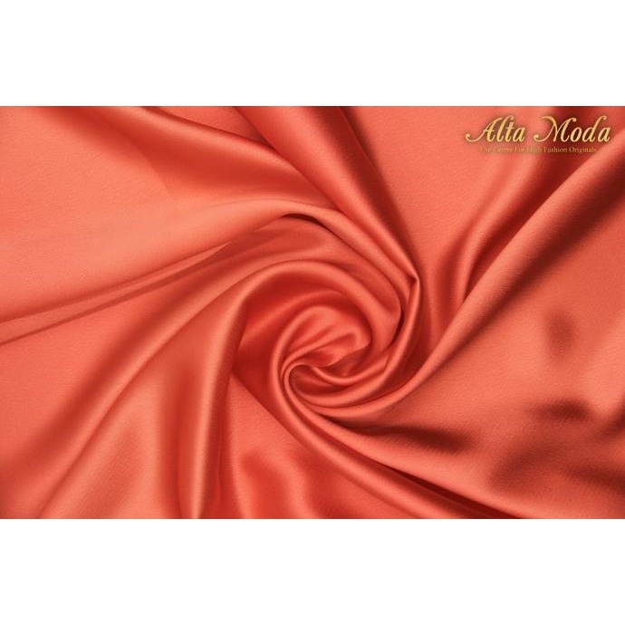 Alta Moda Furing Premium Silk Satin Sutra -Blood Orange Teracota(1M)