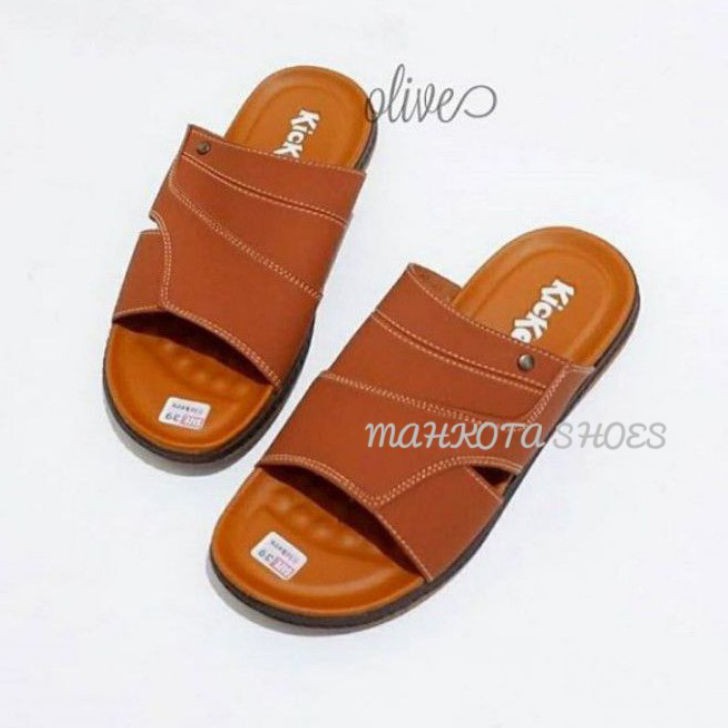 SANDAL KULIT PRIA KICKERS GRADE ORIGINAL / SANDAL SELOP