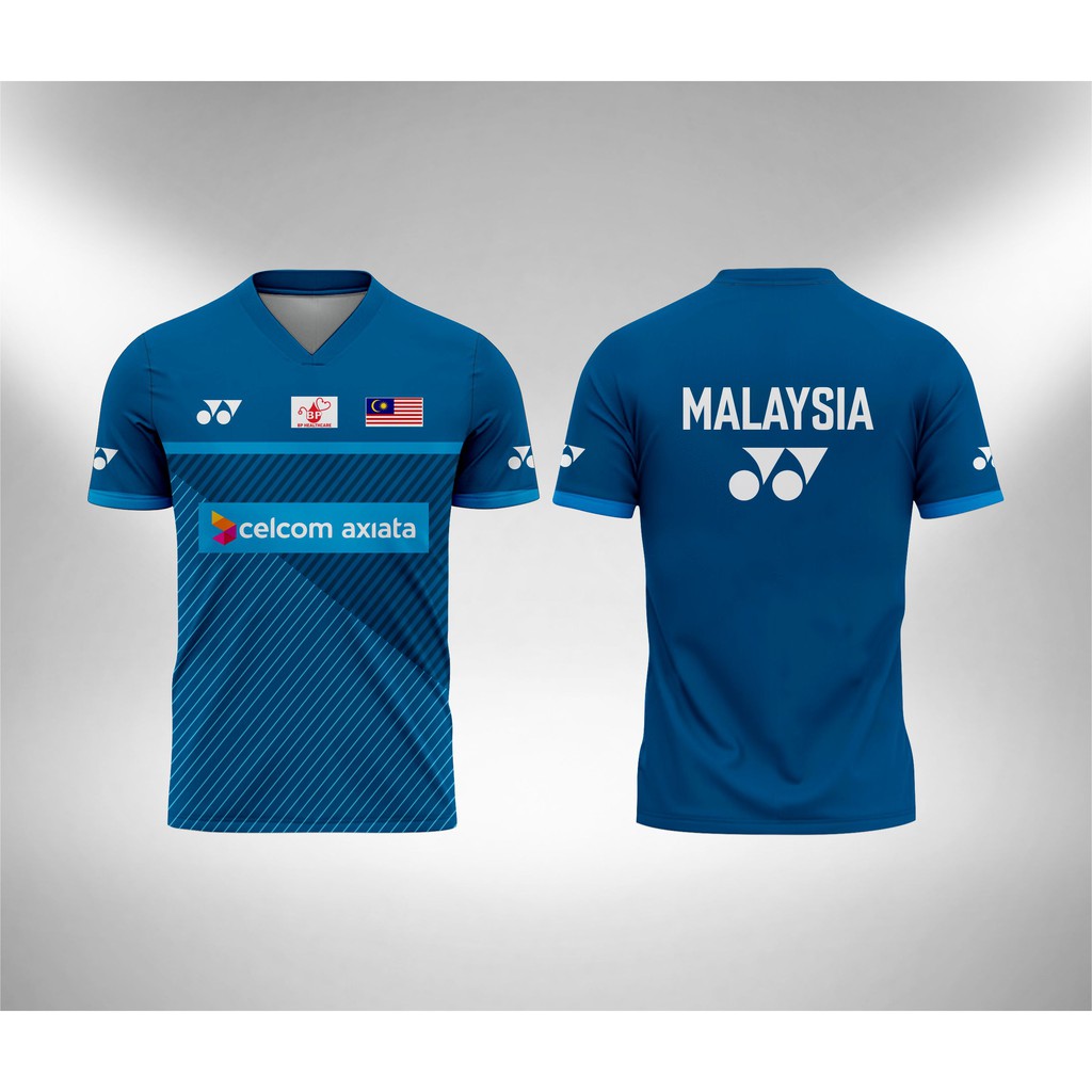 Jual Jersey Badminton Malaysia 2021 Biru Shopee Indonesia