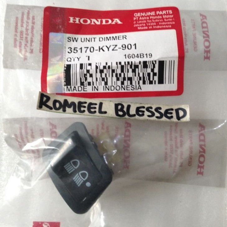 SAKLAR LAMPU TOMBOL DIM 3 TiTiK BEAT BLADE VARIO FI NEW /HIGH QUALITY