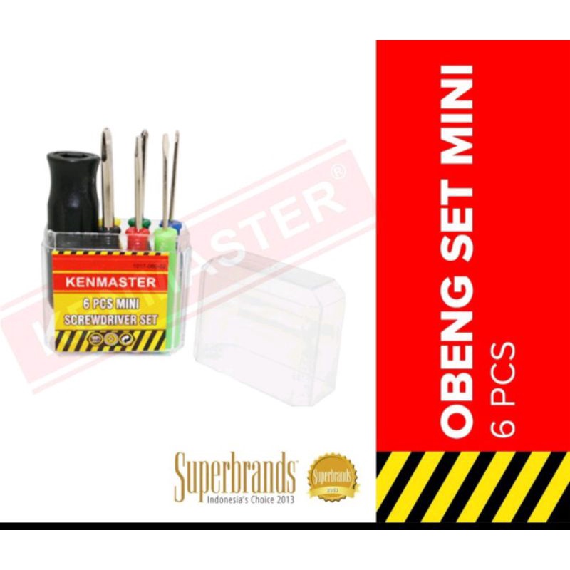 OBENG SET MINI 6 PCS  ( KENMASTER )
