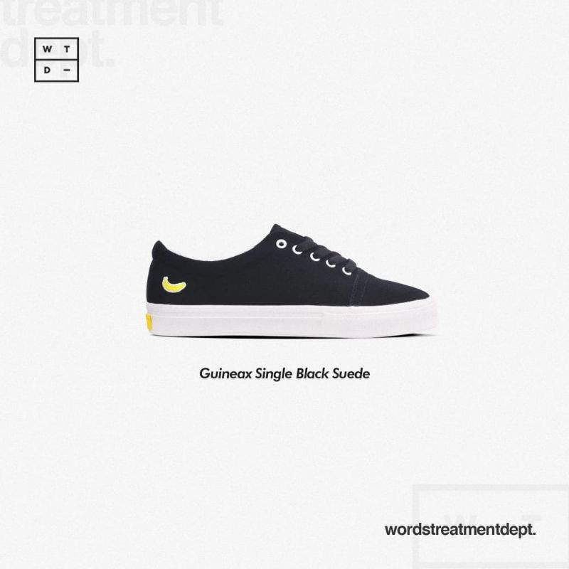 Sepatu Fyc - Guineax Single Black Suede