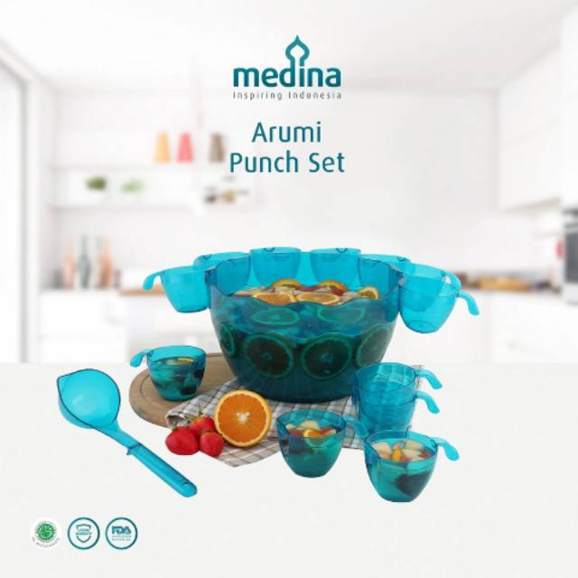 Arumi Punch Set - Wadah Sop Buah, Wadah Cocktail Buah