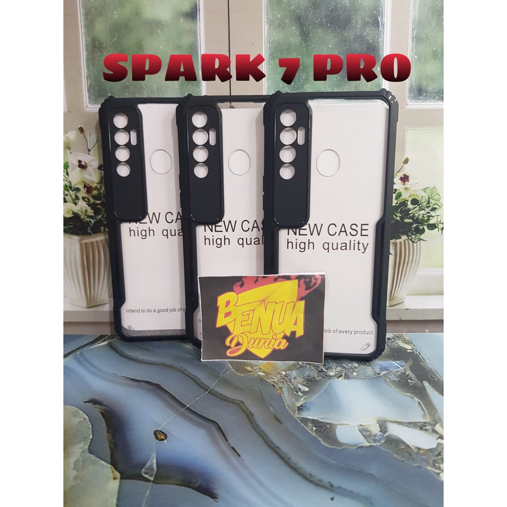 CASE TECNO SPARK 7 PRO - CASE SHOCKPROOF ARMOR PLUS PELINDUNG KAMERA SPARK 7 PRO - BD