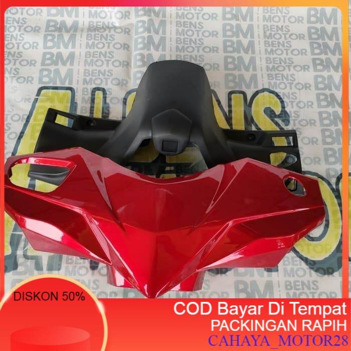 Termurah Body Motor PROMO  Cover batok kepala depan belakang motor honda beat fi 2013 - 2015 merah T