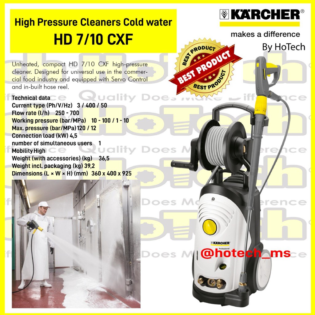 15m KARCHER COMMERCIAL PROFESSIONAL PRESSURE WASHER STEAM CLEANER SWIVEL HOSE 2W