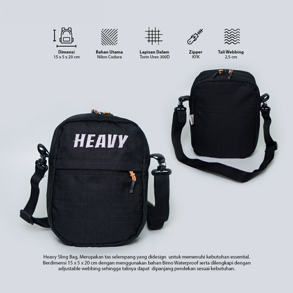 SLINGBAG ORIGINAL HEAVY. TAS SELEMPANG . SLINGBAG HEAVY . TAS PRIA .SIGLER