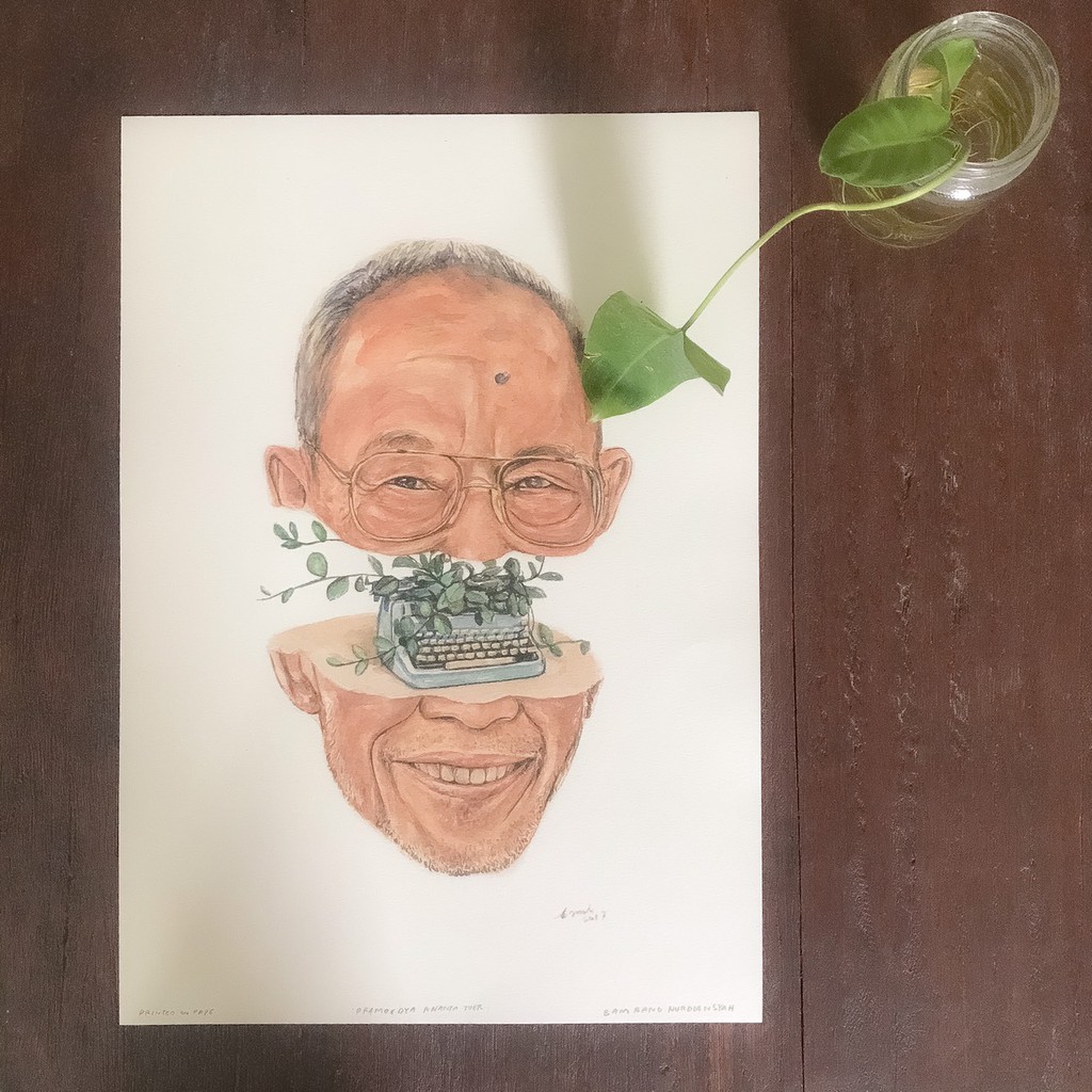 Artprint Pramoedya Ananta Toer Karya Bambang Nurdiansyah