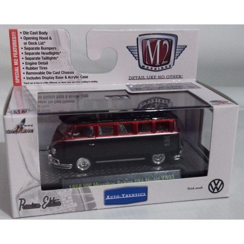 Diecast Mobil M2 Machines 1/64 Autothentic VW Microbus Deluxe USA Model 1959
