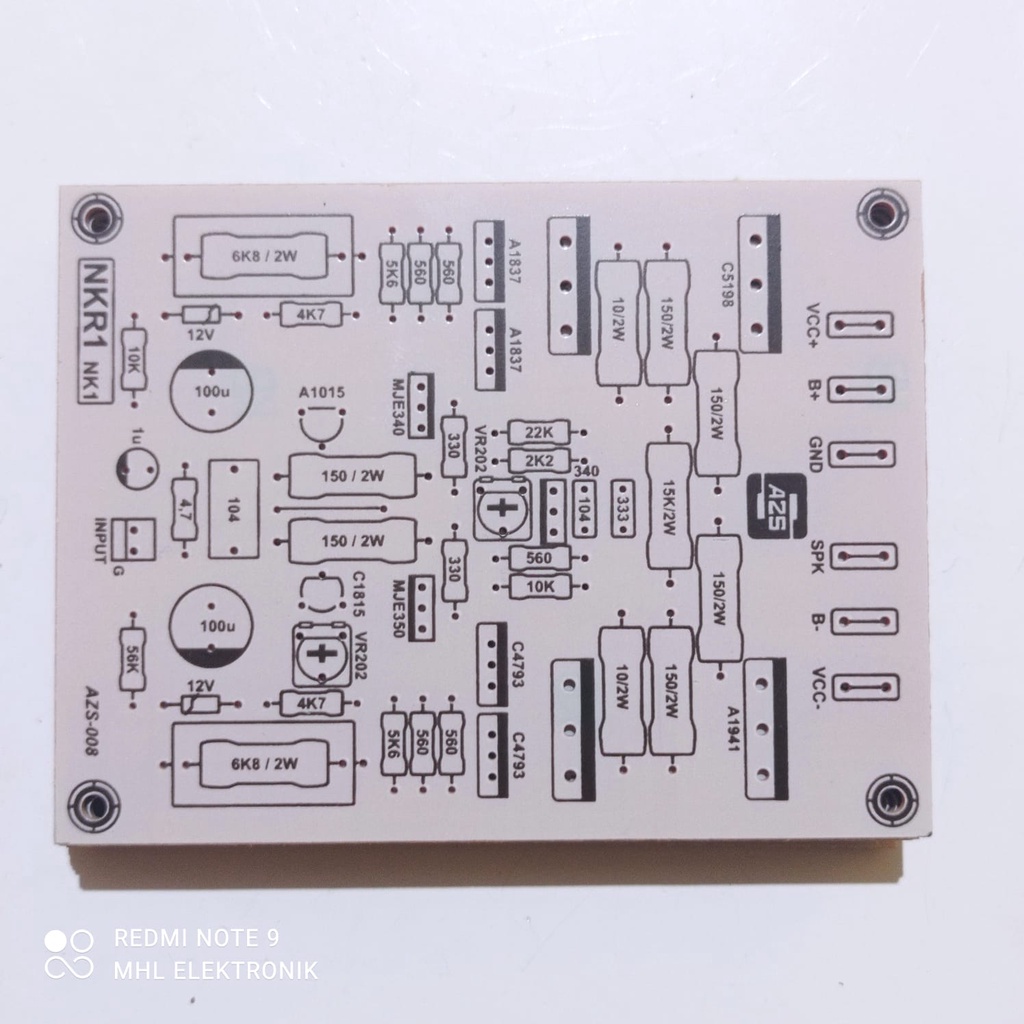 PCB POWER AMPLIFIER NKRI NK1 By AZS