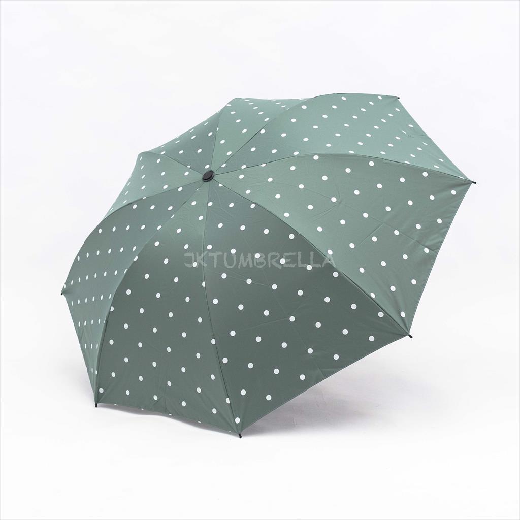 Payung lipat 3 motif /  polkadot kecil / anti UV / GRC - 8951