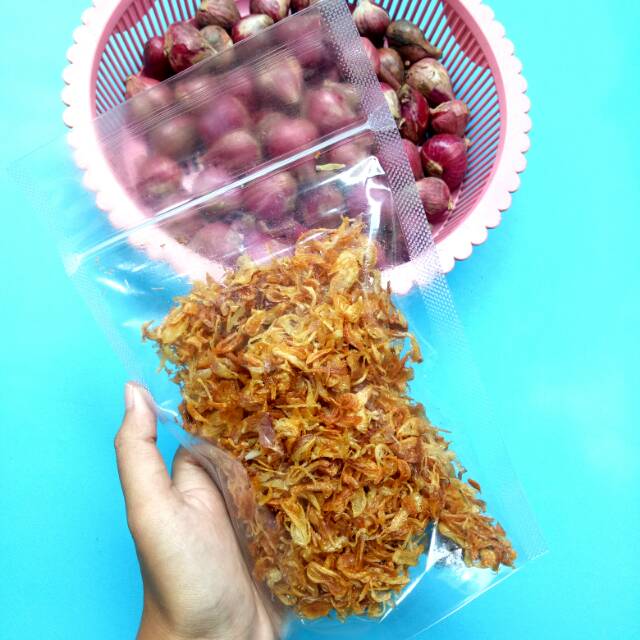 

Bawang Goreng Asli tampa bahan pengawet Enak,Renyah,Gurih&Halal