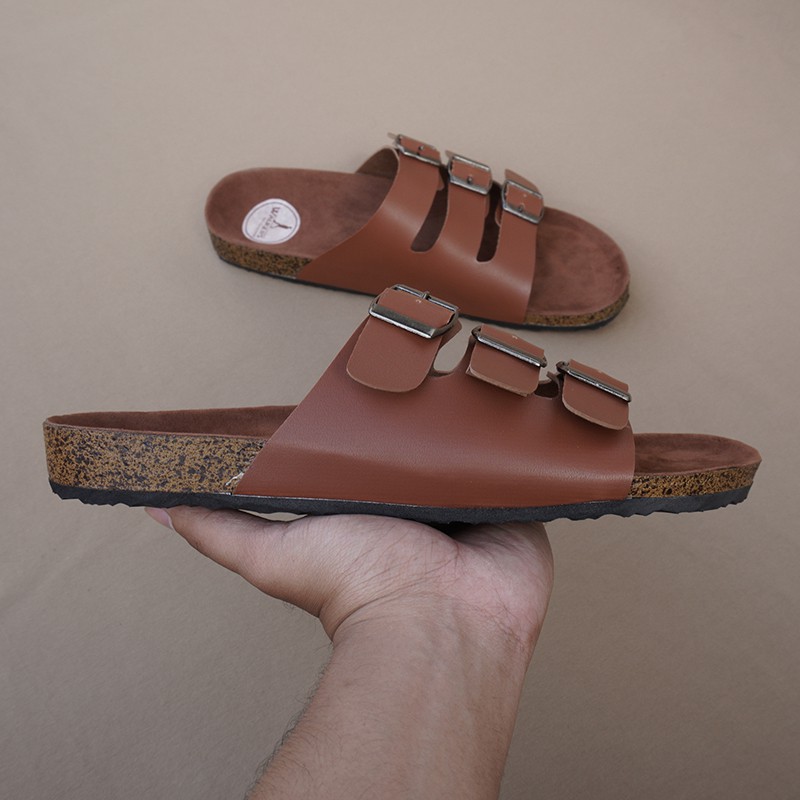 BISA COD!! Sandal Casual Pria Walkers Gepser 3 Tan Sendal Slide Puyuh Kasual Slop Santai Jalan