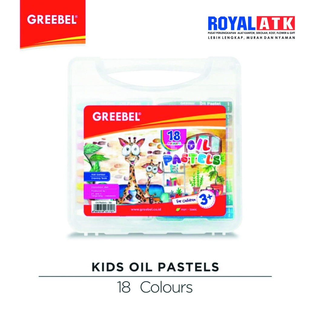 

CRAYON GREEBEL 18 WARNA OIL PASTEL PP 18C 8997019131721