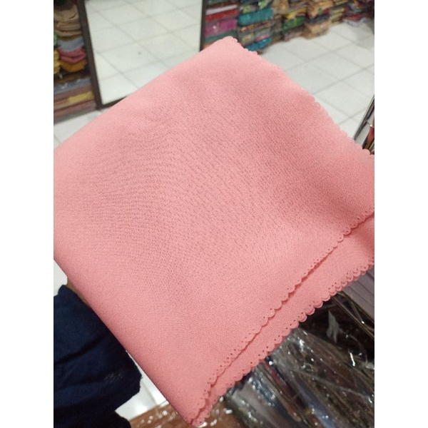 [ COD ] JILBAB SYAR'I AZZAHRA SEGIEMPAT DIAMOND LASERCUT JUMBO 130x130-dusty pink
