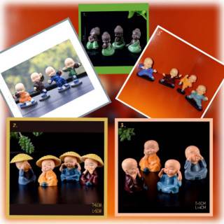 Miniatur Patung Buddha Maitreya Patung Biksu Dekorasi Miniatur Patung Buddha Maitreya Patung Biksu Dekorasi