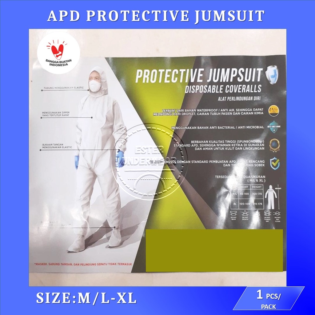 Alat Pelindung Diri (APD) / Protective Jumpsuit - Disposable Coveralls