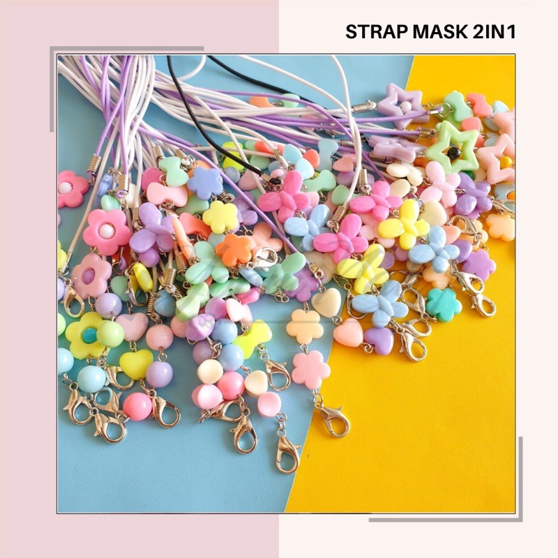 Strap mask 2in1 strap masker 2 in 1 konektor masker connector mask hijab tali masker 2 fungsi