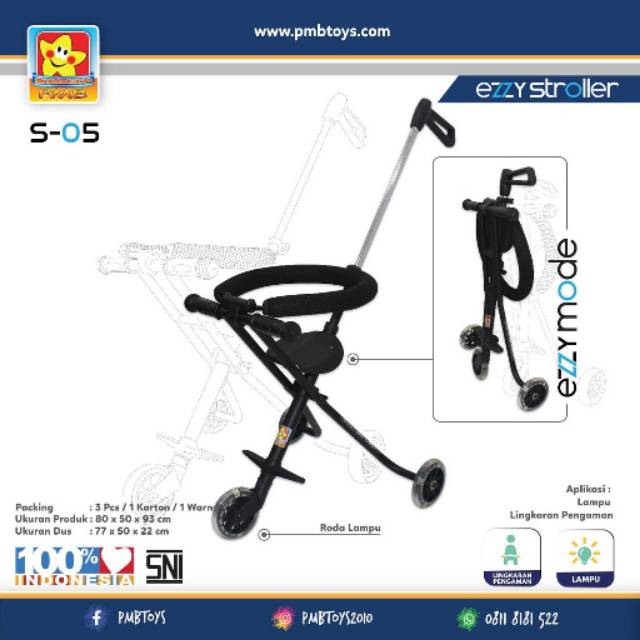 Kursi Dorong Ezzy Stroller S05 PMB NEW