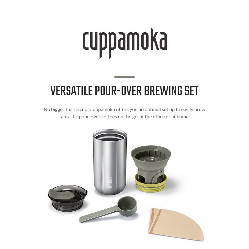 WACACO CUPPAMOKA - Portable Pour Over Coffee Maker - 300ML Capacity - Mug Kopi Portabel + Saringan