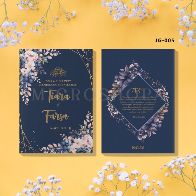 (UK A5 - ISI HITAM PUTIH) BUKU PENGAJIAN MENJELANG PERNIKAHAN / BUKU TASYAKURAN PERNIKAHAN / SIRAMAN