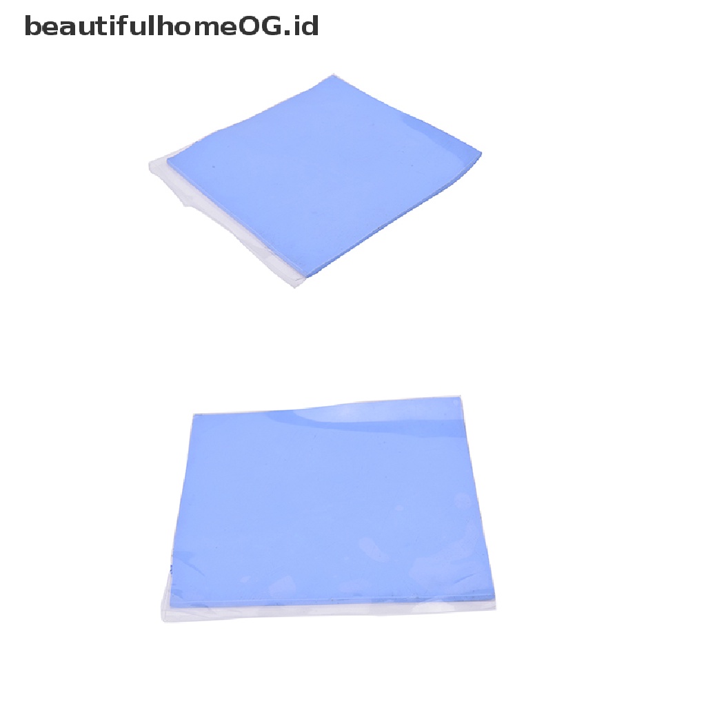 Pad Silikon Konduktif Termal Pendingin GPU CPU 100mm X 100mm X 2mm