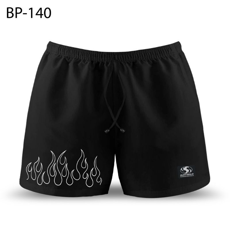 (COD)Best seller!!!! Boxer Black White Fire//CELANA PENDEK//⭐⭐⭐⭐⭐5