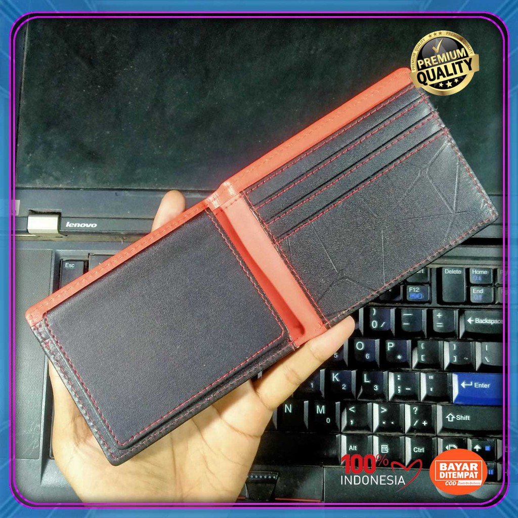 [kasual] Dompet kulit sintetik distro Cowok pendek Kartu bayar di tempat