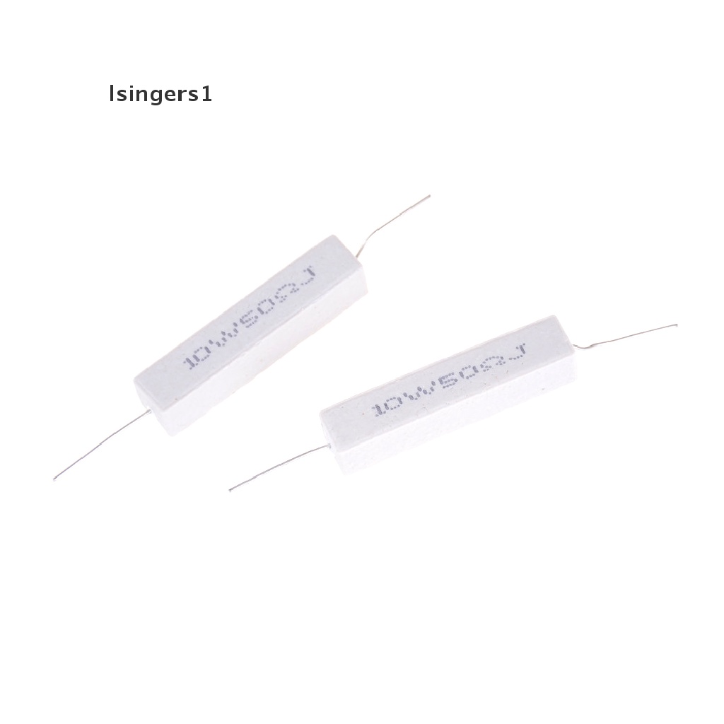 (lsingers1) 5pcs Resistor Power 10W 50 Ohm 5% Keramik Semen 10W50RJ