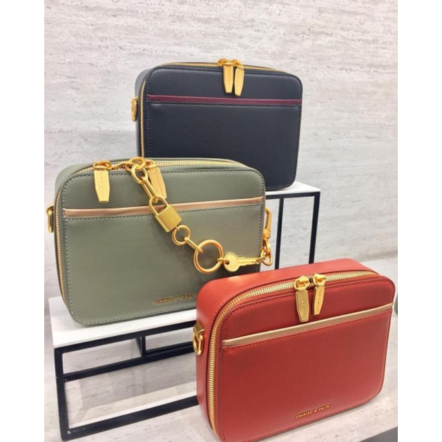 7.7 SALE | CK double zip crossbody bag