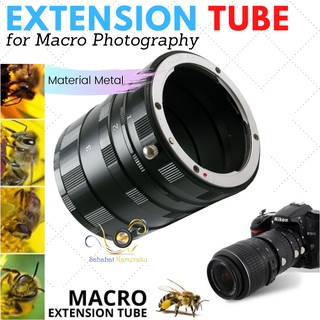 Manual Extension Tube Nikon Canon Eos M Sony Alpha Nex e-mouth Mirrorless Olympus Panasonic M42 untuk Foto Makro Extube