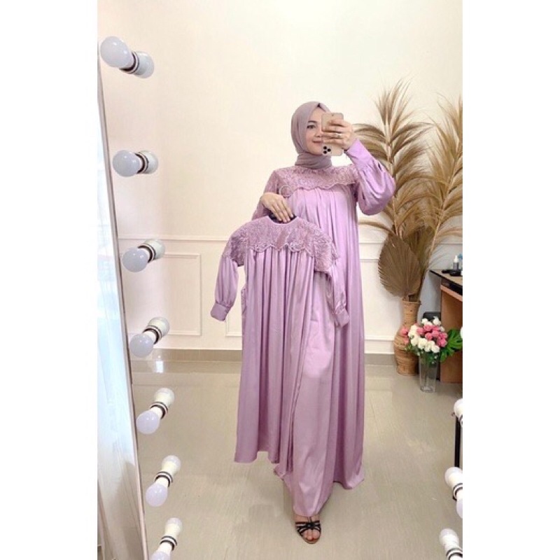 Aqila dress/Dress couple/Gamis couple lebaran mom&kids/Rawnie dress/Gamis pesta Lebaran/Dress pesta 
